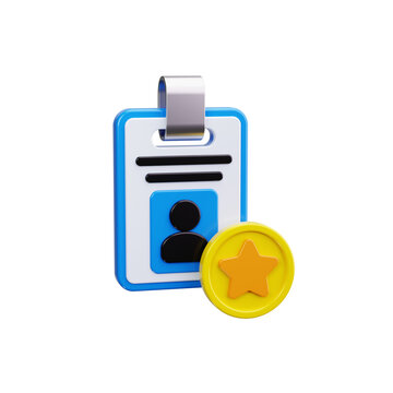 loyalty card 3d render icons