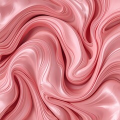 Pink satin fabric texture with flowing waves and soft sheen