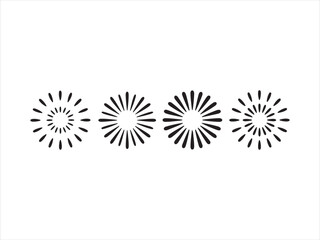 Obraz premium Collection of circular loading spinner icons progress. Circle loader collection. Loading bar Icons and Progress Bar icon Vector Set in black and white silhouette vector illustration 