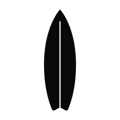 Surfboard icon isolated on white background