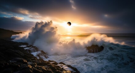 sunset over the mountains