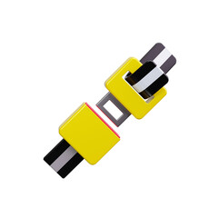 Seatbelt 3d render icons