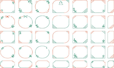 240+ Winter Heritage Frame Collection – Artisan Nordic Motifs, Rose Gold Crystal Wireframes, and Hand-Drawn Evergreen Wreaths for Bespoke Holiday Branding