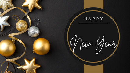 Gold and Silver Modern New Year Presentation - 1