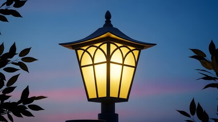 Outdoor Lantern at Twilight