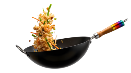 Fried food isolated on transparent background