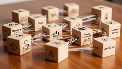 Connecting business functions: a visual representation of integrated strategy and teamwork