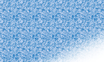 A repeating blue and white abstract texture pattern background