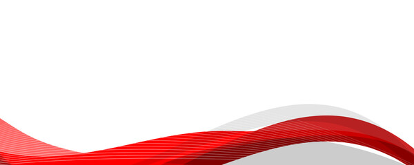 vector illustration Abstract Red and Grey Dynamic Fluid Wave Background on White
