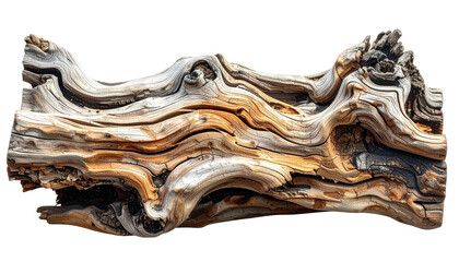 Close-up of weathered wood with intricate grain patterns on black