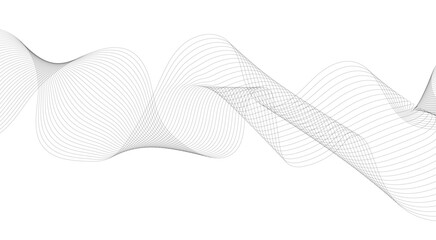 The Dynamic Interaction of Business and Technology, Abstract Wave Lines, Frequency Sound, and Data Science Creating New Possibilities in Design.