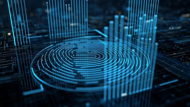 Data protection guided by ethics, abstract visualization of respectful data boundaries, modern institutional look, ethical data protection concept