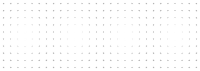 Bullet journal pattern. Cross design and grid on white background. Simple planner or notebook template. Monochrome Vector illustration.