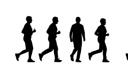 Children Playing Ball Silhouette