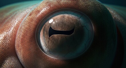 Giant squid swimming in the deep ocean with long tentacles and massive body. A mysterious deep-sea cephalopod known for its size, intelligence, and elusive nature.