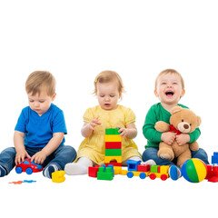children playing with toys