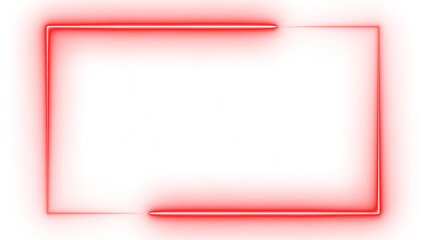 Neon Red Streaming Webcam Overlay Glow Frame