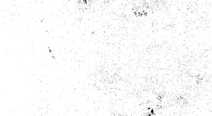 Distressed black texture. Dark grainy texture on white background. Rusted white effect. Grunge design elements. Vector illustration
