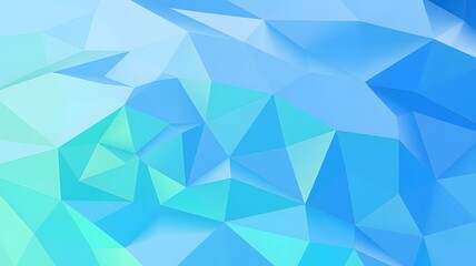 Fototapeta premium Abstract Blue and Teal Geometric Polygonal Background