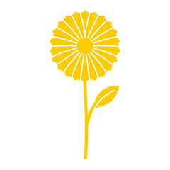 helenium autumnale yellow with vector