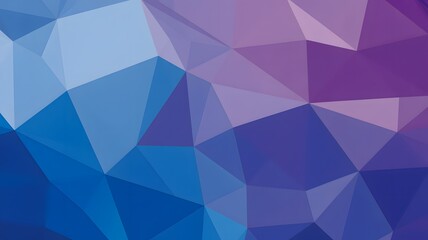 Fototapeta premium Vibrant Blue And Purple Geometric Polygonal Abstract Background