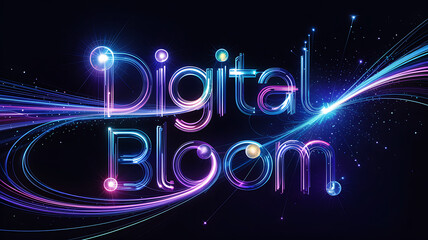 Glowing neon sign illustration for a happy new year night celebration featuring 2012 text art and festive holiday party lights design