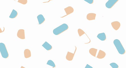 Colorful confetti pieces falling down.