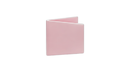 Pink Wallet Isolated on White Background