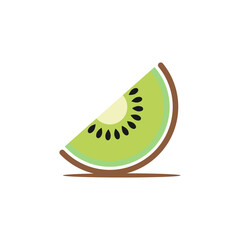 Kiwi Fruit Logo Vector Illustration