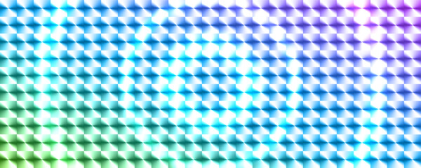 同心円の光沢のある幾何学ブロックが連なる立体グラデーション背景