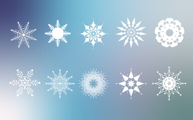 雪、氷、冬モチーフ