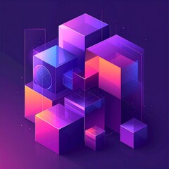 abstract cube background