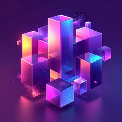 abstract background with cubes