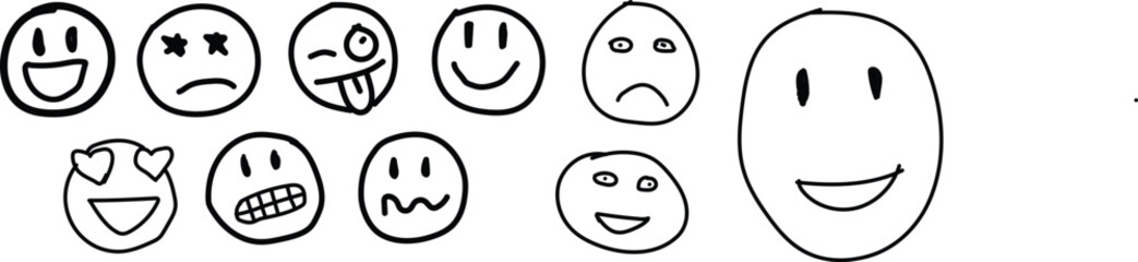 Smiley faces Vector