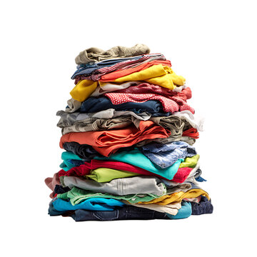 A colorful pile of clothes png