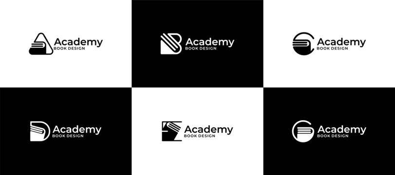 education logo design. academy logo vector - Powered by Adobe