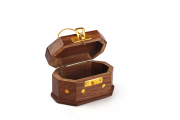 Indian traditional wooden jewellery box