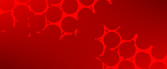 Abstract red vector background with organic circular shapes and flowing connections, creating a bold, dynamic, and modern pattern ideal for branding, posters, and digital design.