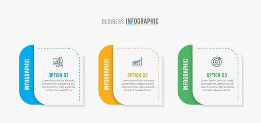 Timeline infographic template design. 3-4-5 options or steps business infographic template design. Can be used for process diagram, presentations, workflow layout, flow chart, steps, banner.