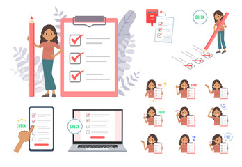 flat melanin skin women_Check-clipboard