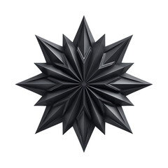 Obraz premium Black Geometric Star-Shaped png
