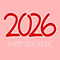 Graphic image of a congratulatory message for the New Year 2026.
