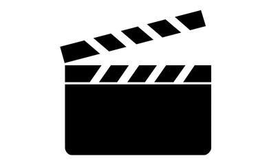 趣味：シネマやエンターテインメントを象徴する白黒アイコン