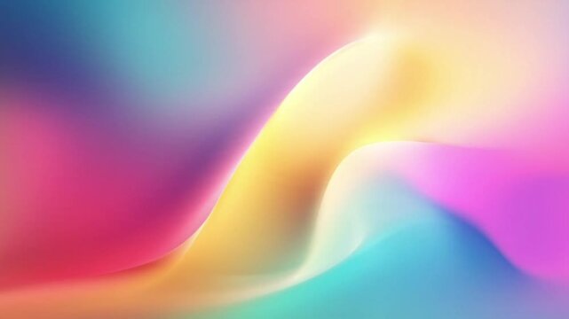 Abstract vibrant multi color background with flowing smooth waves texture seamless loop motion graphic for creative digital art and modern creative design presentation