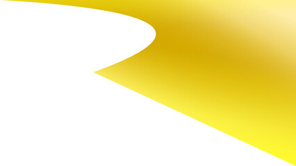 Abstract Golden Curve on Black Background