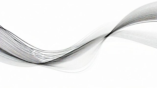 Abstract dark flowing lines and particles background with minimalist artistic texture seamless loop motion graphic for modern corporate design and editorial presentation template