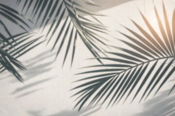 Obraz premium Tropical design of green palm leaves and branches featuring a macro texture of natural lines and light patterns for a lush plant wallpaper illustration