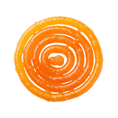 Indian jalebi dessert isolated on transparent background