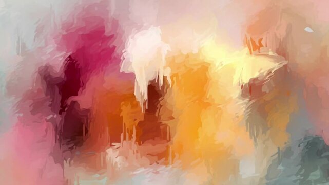 Abstract vibrant multi color abstract clouds background with flowing ethereal texture seamless loop motion graphic for creative artistic design and spiritual presentation wallpaper