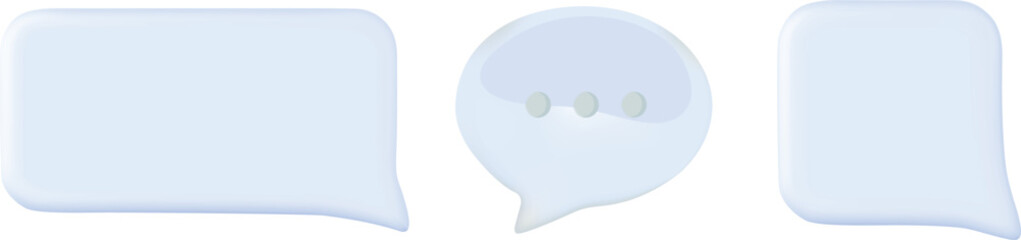 Chat bubble icons message notification communication interface digital text conversation graphic element ui design